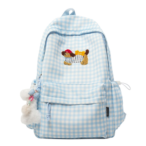 Verspielter Charakter Bestickter Rucksack