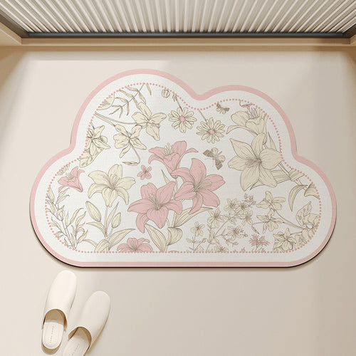Floral-förmige dekorative Teppichmatte
