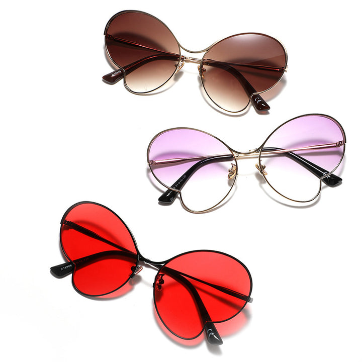 Damen extravagant designte Schmetterlingsbrille Karnz
