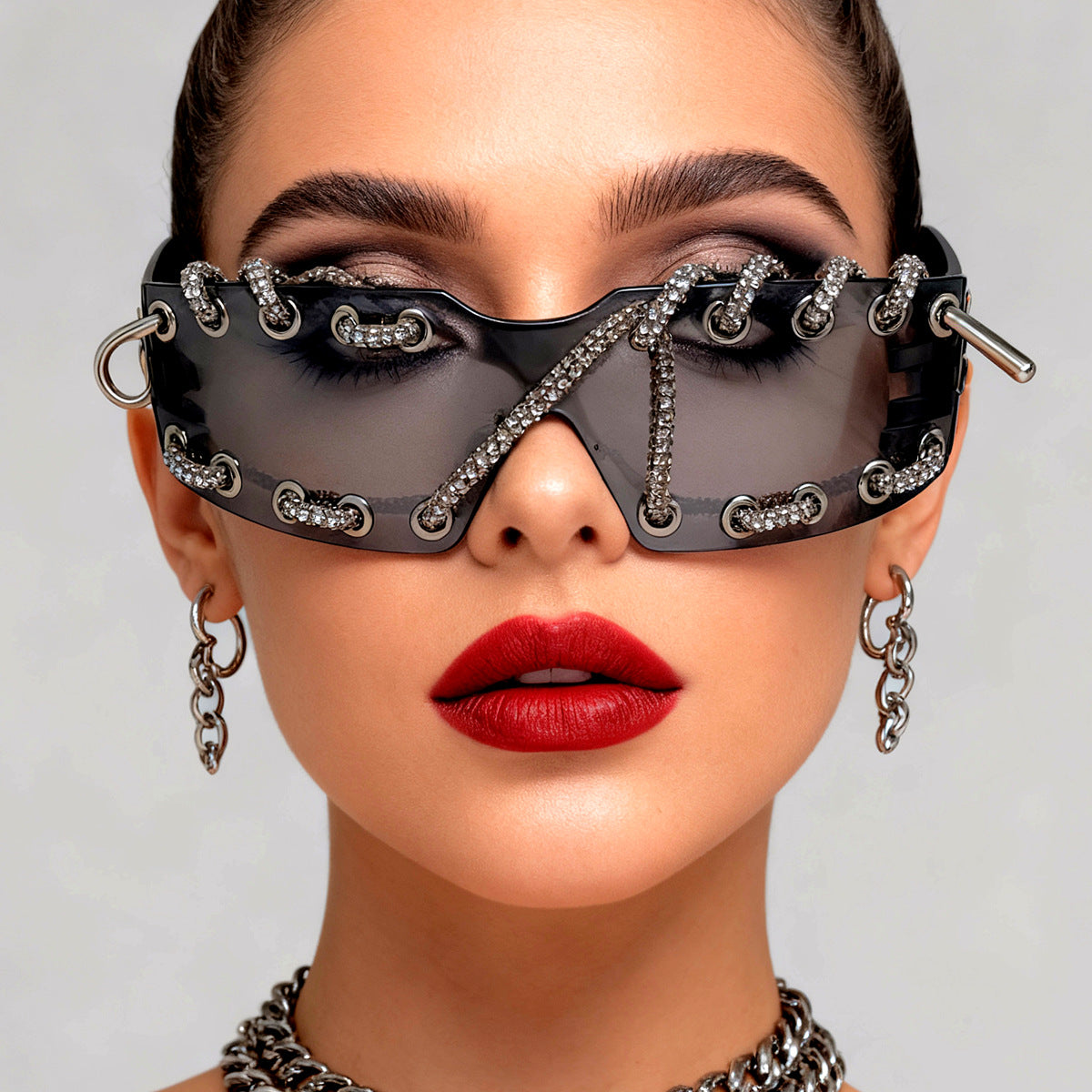 Damen Sonnenbrille mit einzigartigem Schnürdesign Karnz