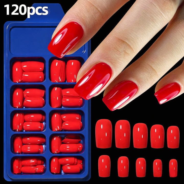 Premium Glossy Press-On Nail Tips Karnz