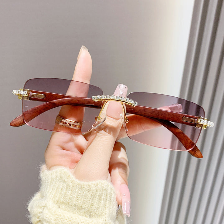 Damen elegante Sonnenbrille mit einzigartigem Rahmen Karnz