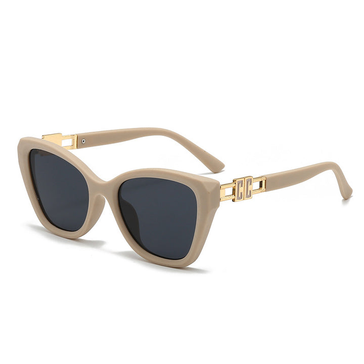 Damen Cat-Eye Sonnenbrille mit luxuriösen Akzenten Karnz