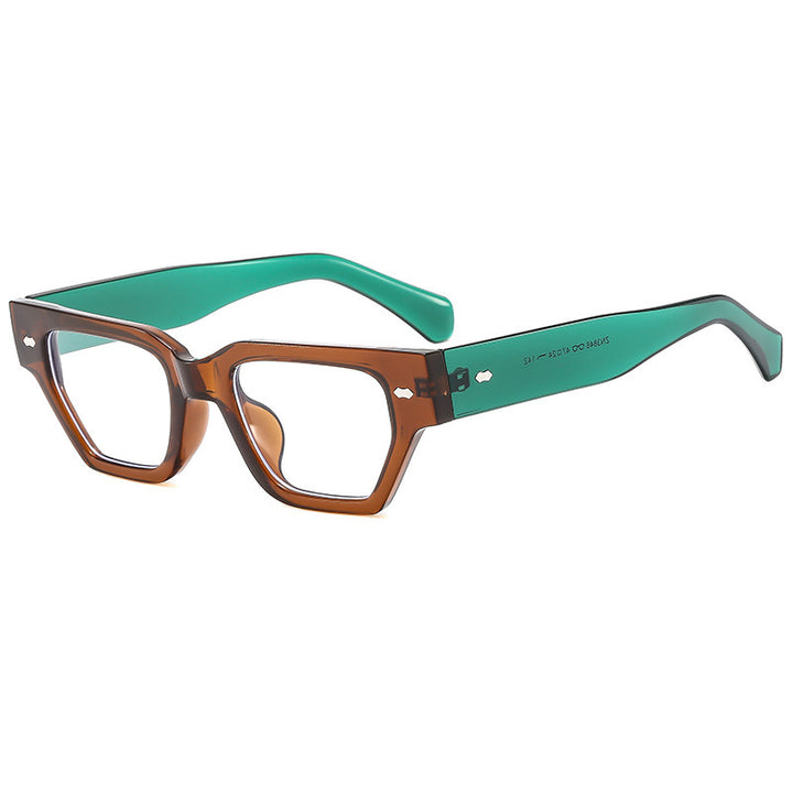 Geometrischer Rahmen Modischer Sonnenbrille Karnz