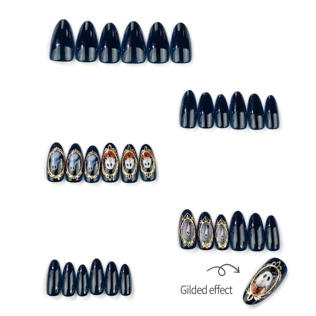 Halloween-Themen Press-On Nagelkunst Set