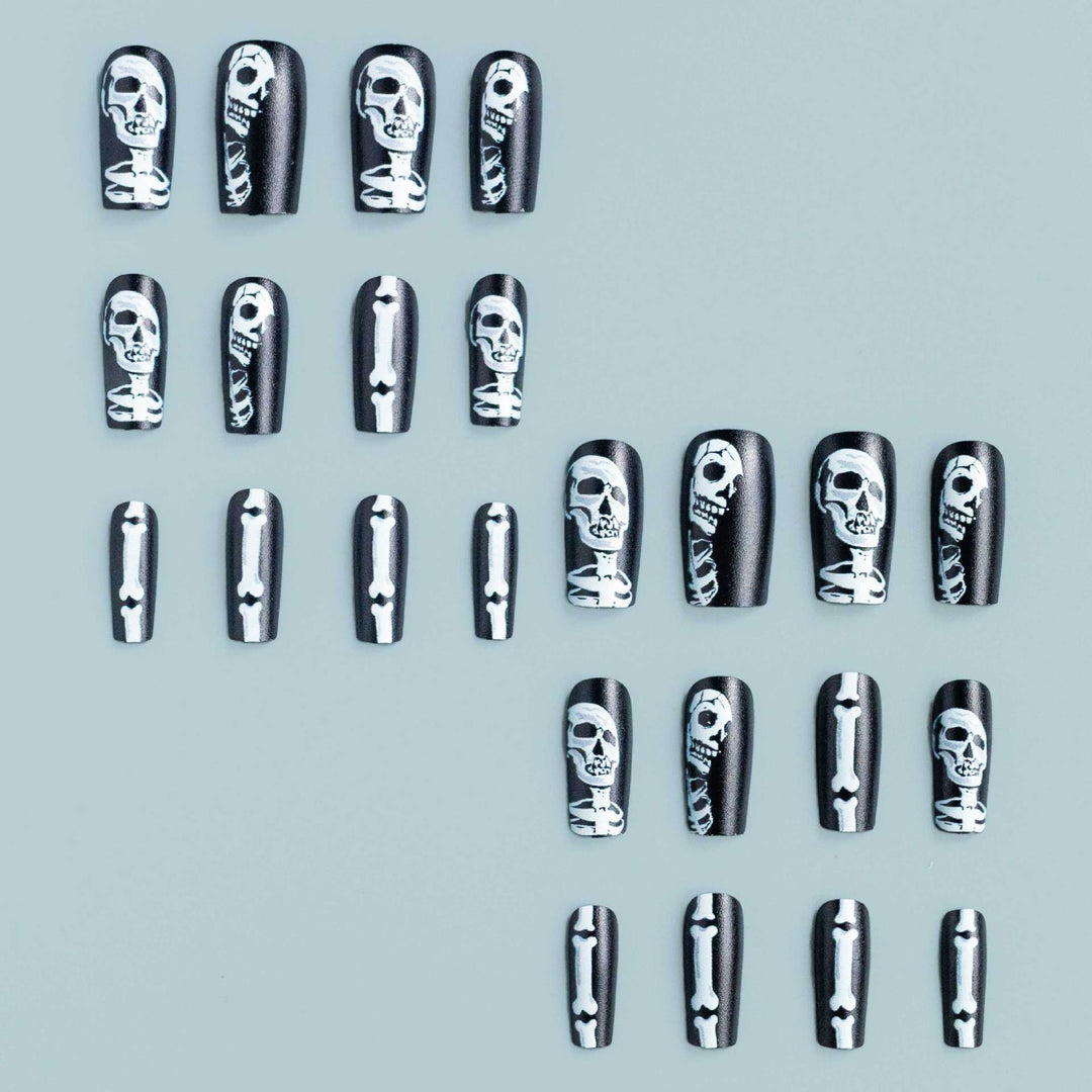 Halloween-Themen Skelett Nagelkunst Set