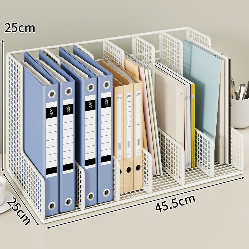 Modular Mesh-Schreibtisch-Datei- und Ordner-Organizer mit verstellbaren Trennwänden