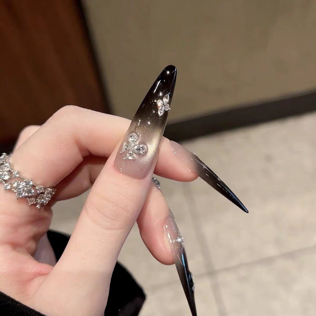 Künstlerische Strass Stiletto Nagelkunst Extensions
