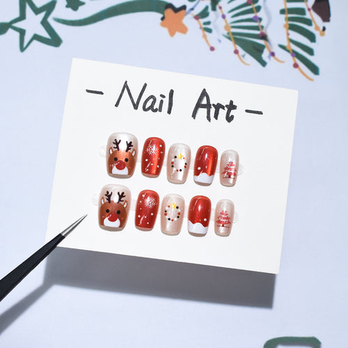 Urlaubs-Themen Press-On Nagelkunstset Karnz
