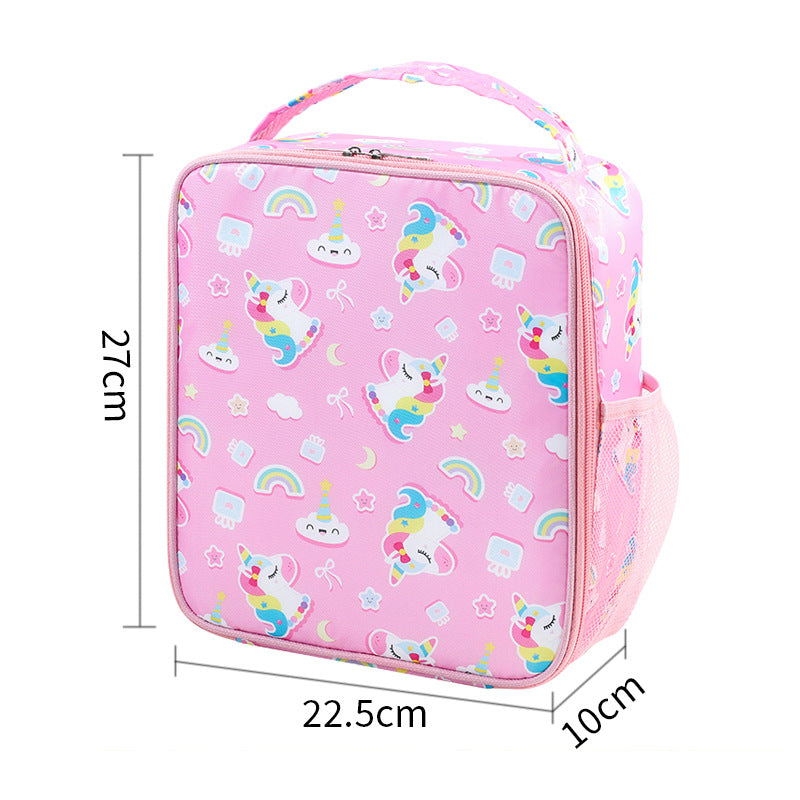 Niedliche Charakter isolierte Lunch Tasche