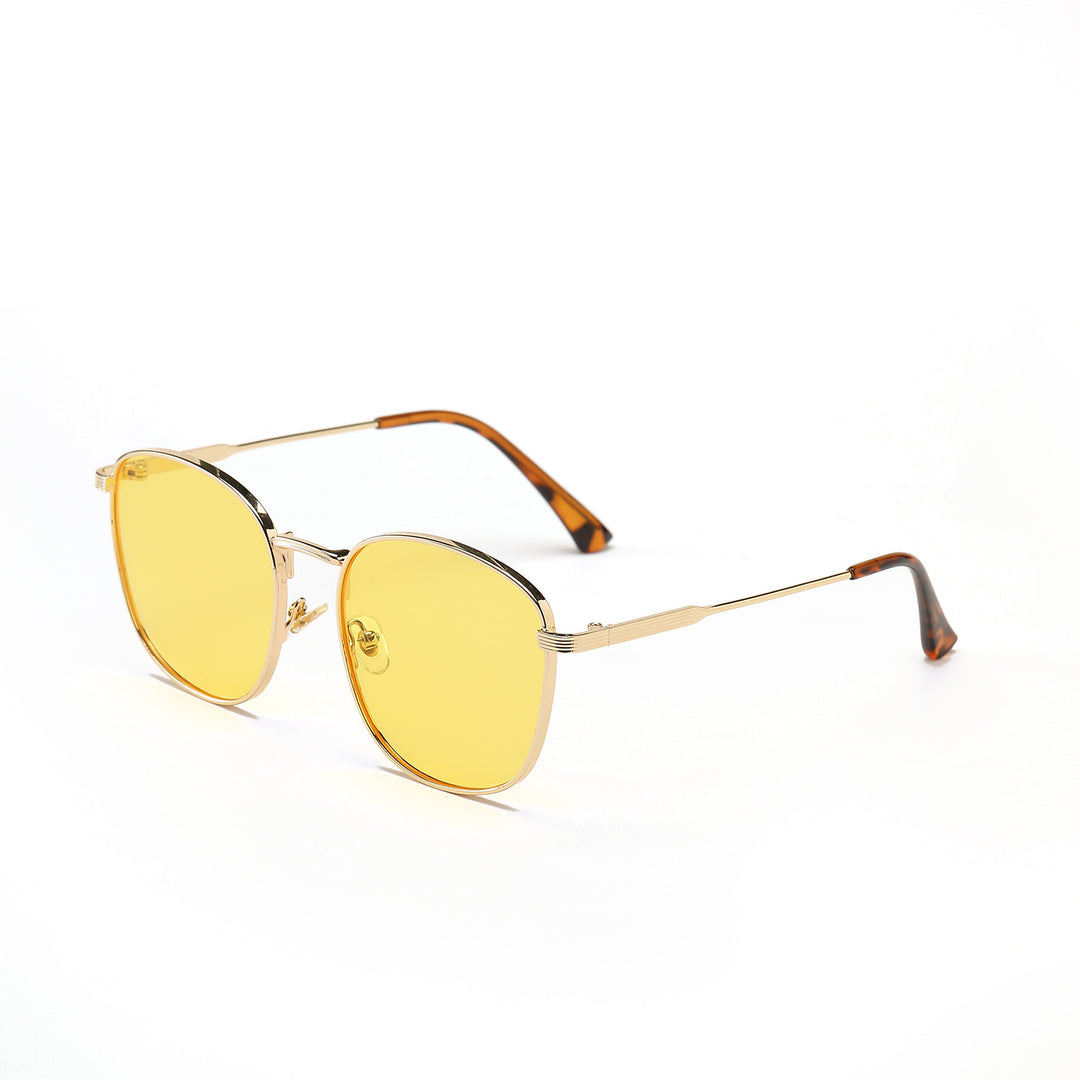 Damen modische Hexagon Sonnenbrille mit luxuriösem Metallrahmen Karnz