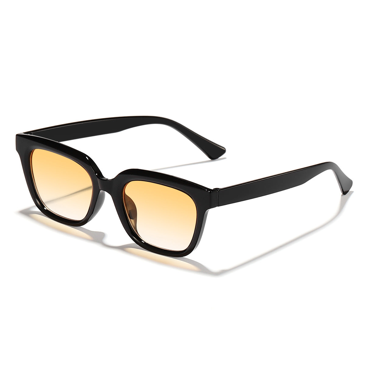 Damen Moderne quadratische Sonnenbrille mit stilvollem Transparenzrahmen Karnz