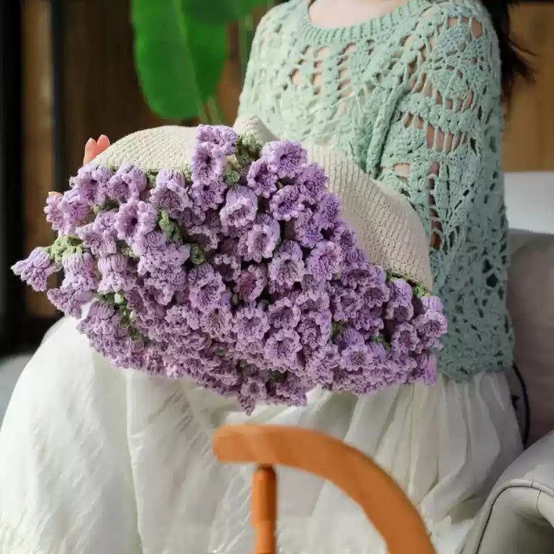 Handgemachter Häkelblumenstrauß