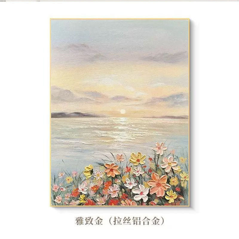 Szenische Blumenlandschaft Leinwandkunst
