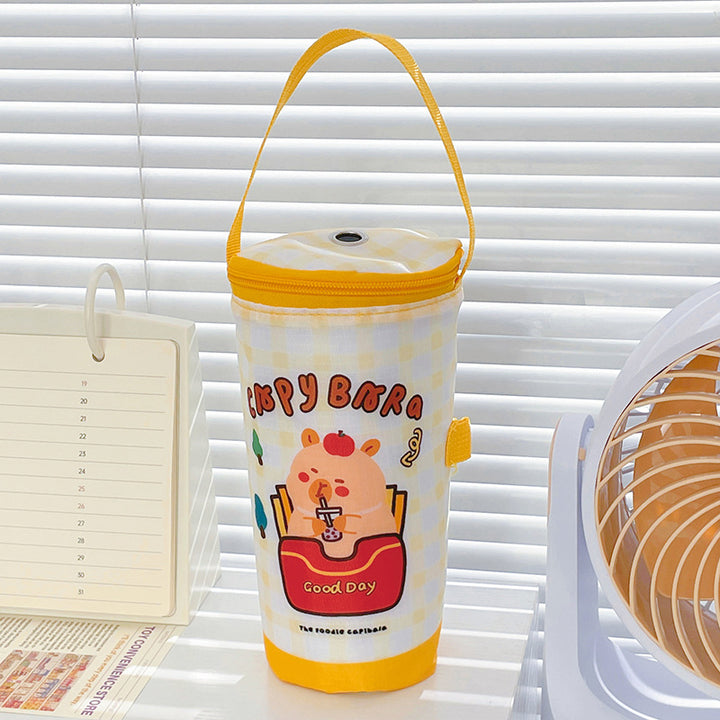 Süße Katzenmotiv isolierte Lunch-Tasche
