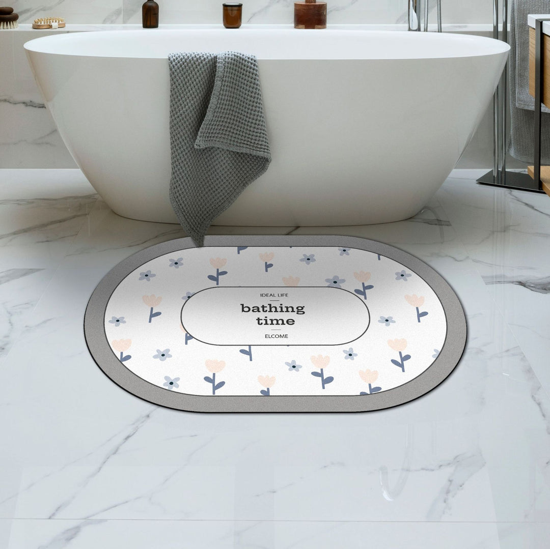Weicher Floral Badteppich
