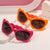 Damen extravagante Sonnenbrille mit wellenförmigem Rahmendesign Karnz