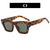 Damen modische rechteckige Brille mit facettenreichem Design Karnz