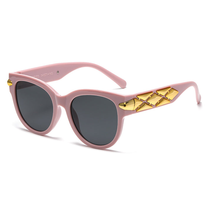 Damen Designer-Sonnenbrille mit innovativem, detailliertem Rahmen Karnz