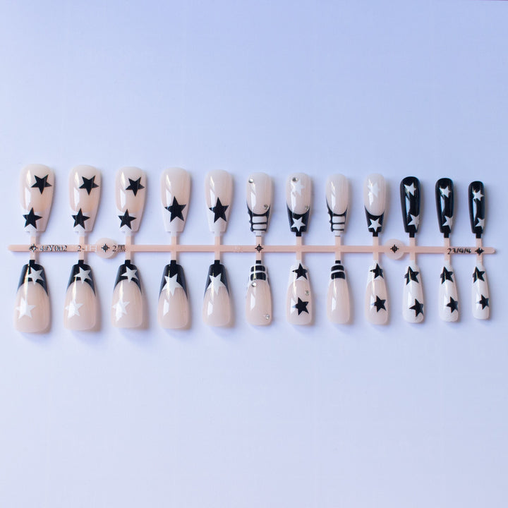 Künstlerisches Sternmuster Nagelkunst Set