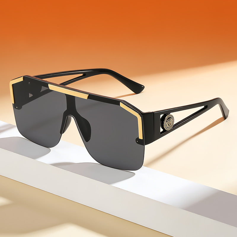 Übergroße geometrische Sonnenbrille Karnz