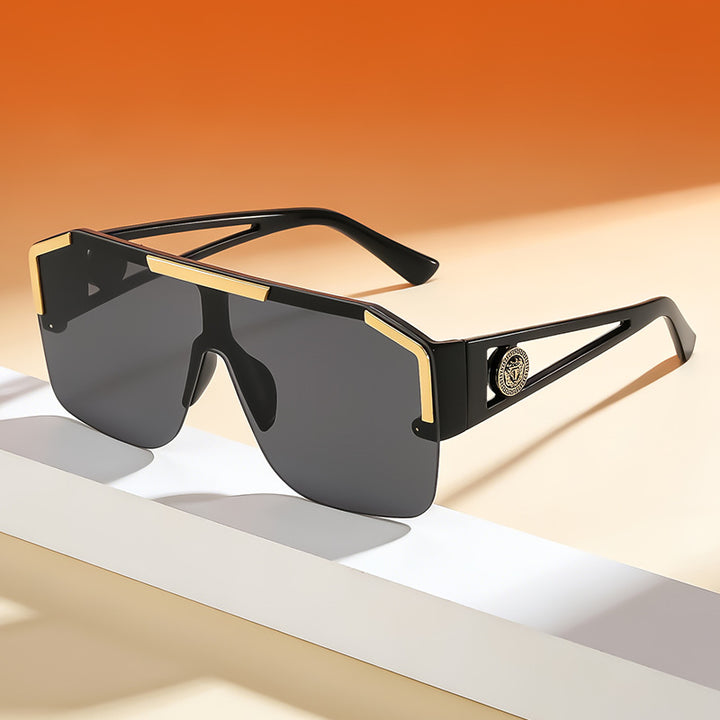 Übergroße geometrische Sonnenbrille Karnz