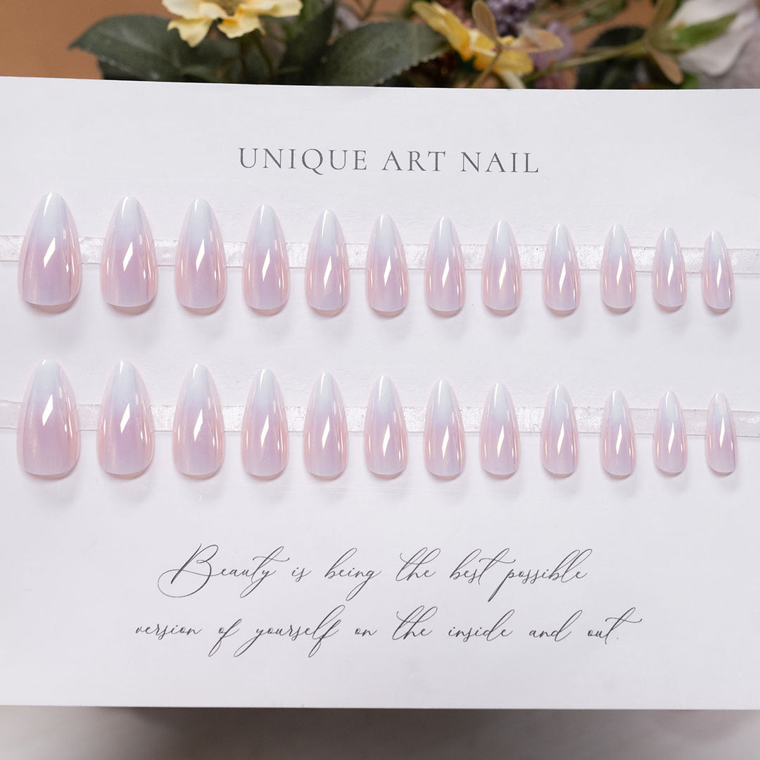 Elegante Ombre Stiletto Drucknägel