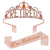 Damen Festliche Tiara mit Aufschrift und Satin-Schärpe Karnz