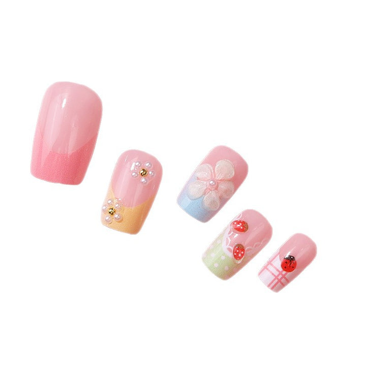 Floral Press-On Nagelkunstset Karnz