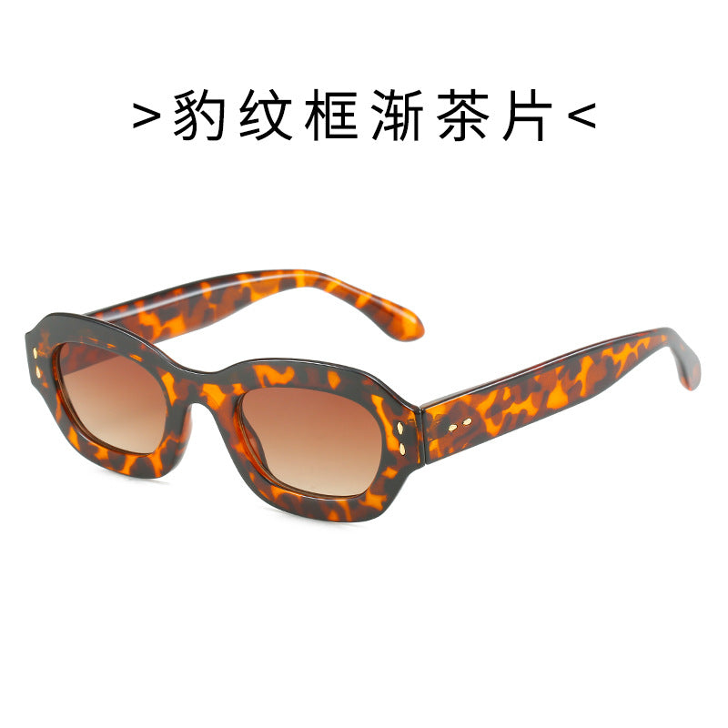 Damen Modische Sonnenbrille im Retro-Stil mit weitem Rahmen Karnz