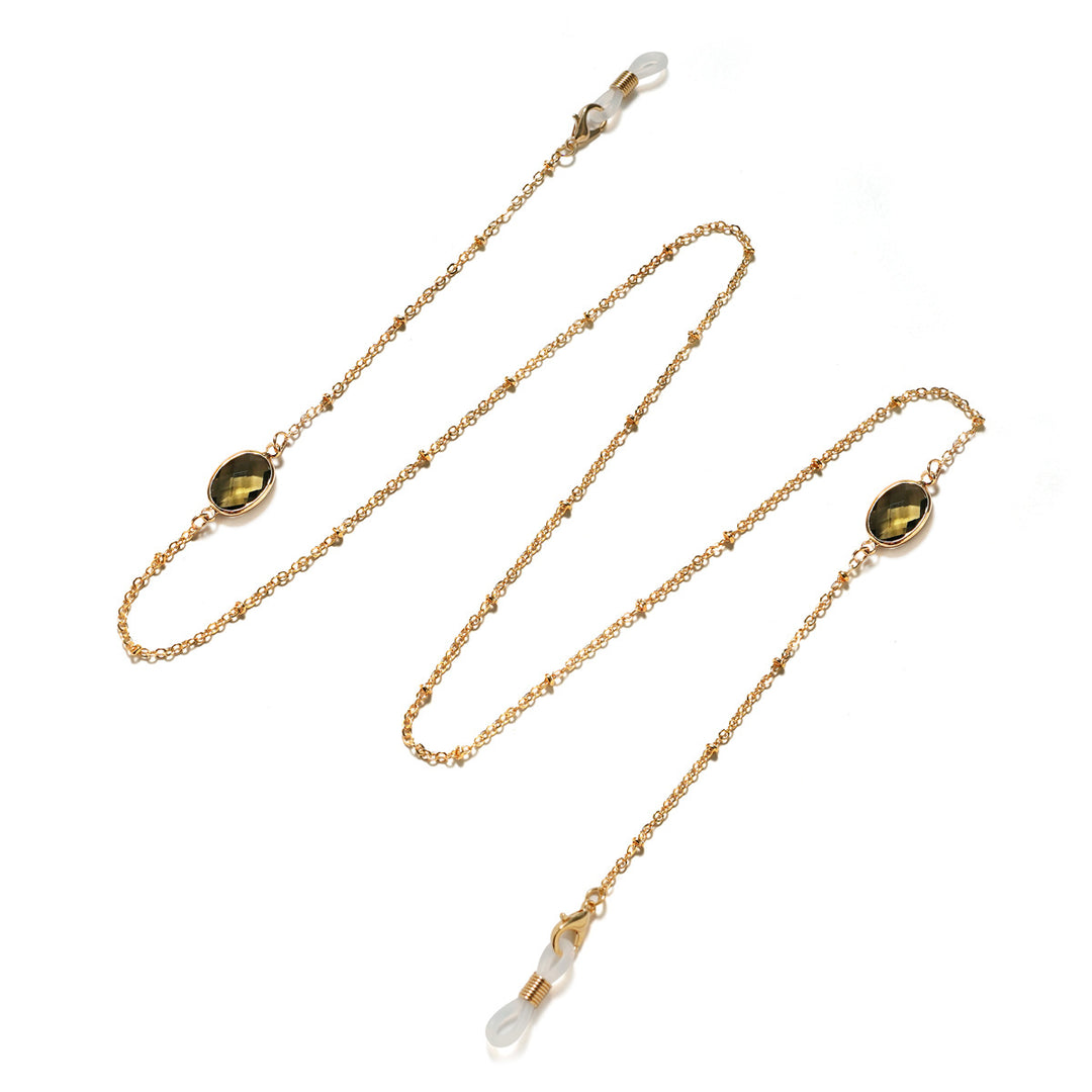 Eleganter mit Edelsteinen verzierter Brillenhalter Karnz