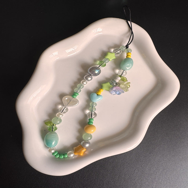 Farbige Charm Perlen Halskette Karnz
