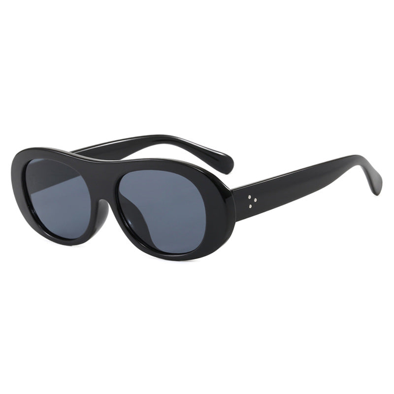 Damen modische Oversized-Sonnenbrille mit elegantem Schildkrötenmuster Karnz