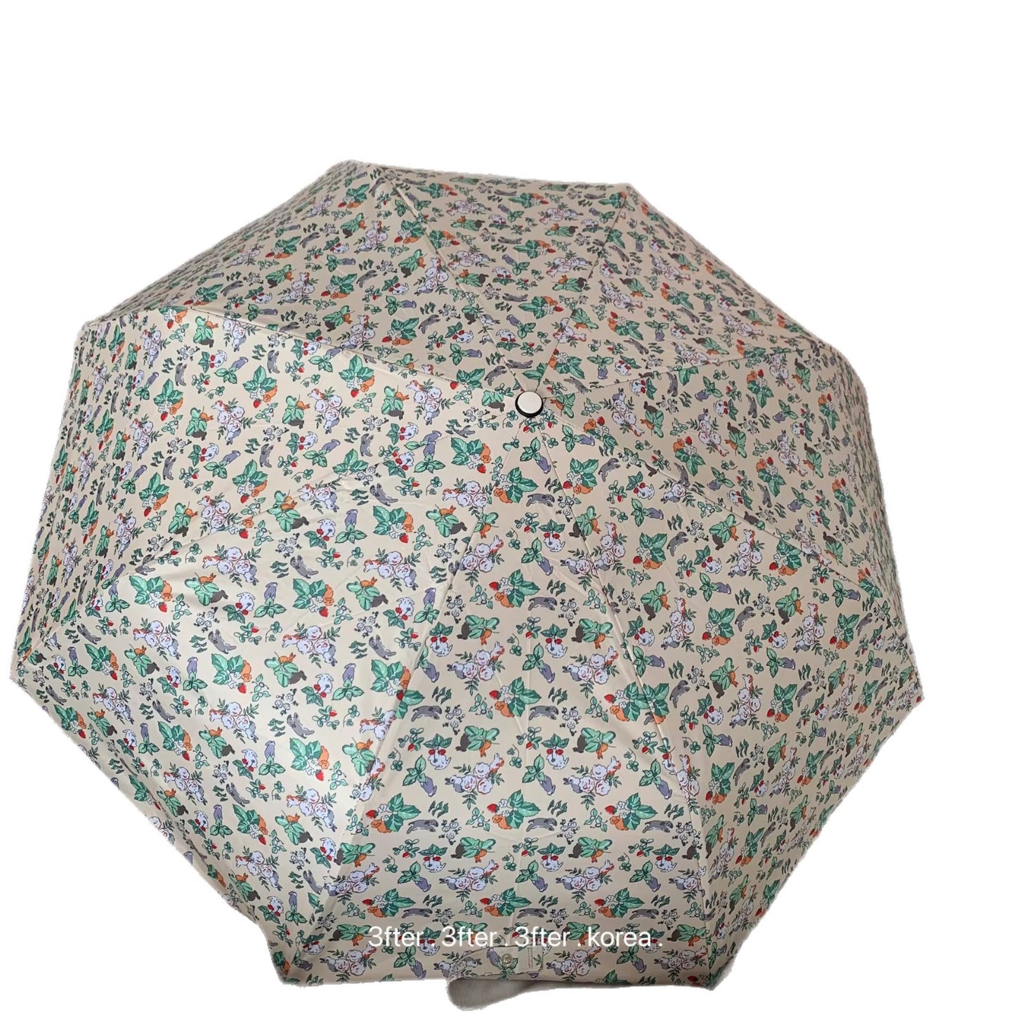 Damen Faltbarer Regenschirm mit floralem Vintage-Design Karnz
