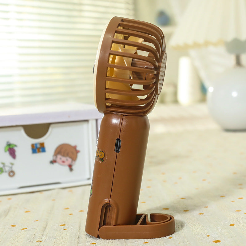 Damen Tragbarer Mini-Ventilator mit süßem Tierdesign Karnz