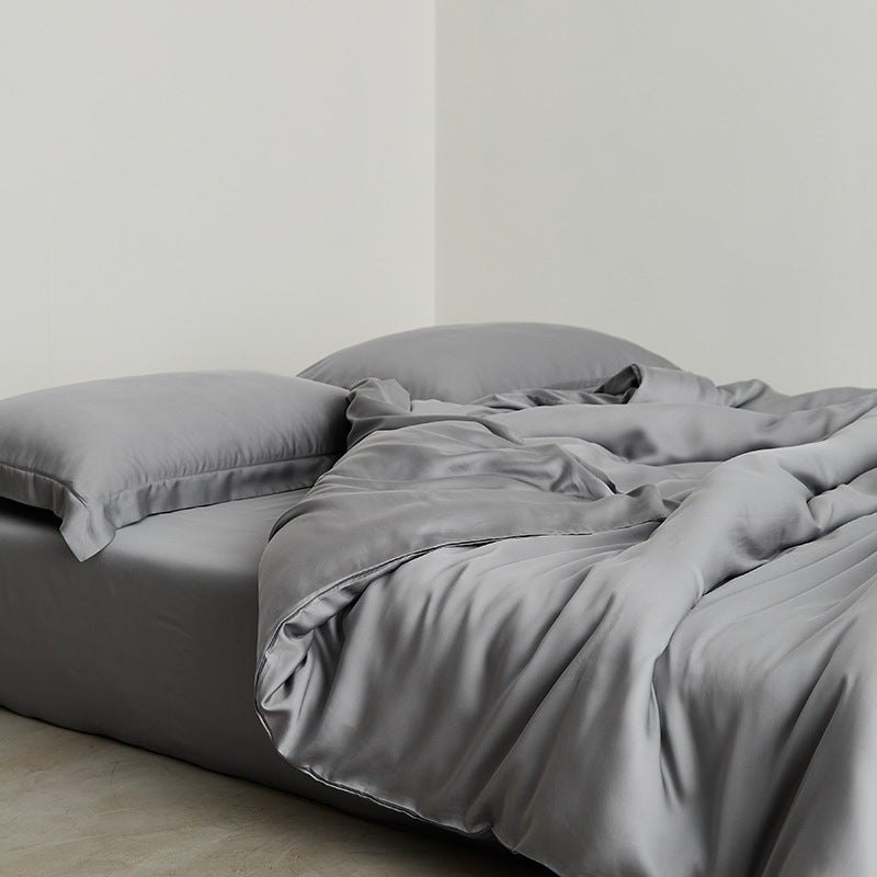 Luxus-Baumwollsatin-Bettgarnitur mit seidig-weichem Soft-Touch und Hotelverschluss