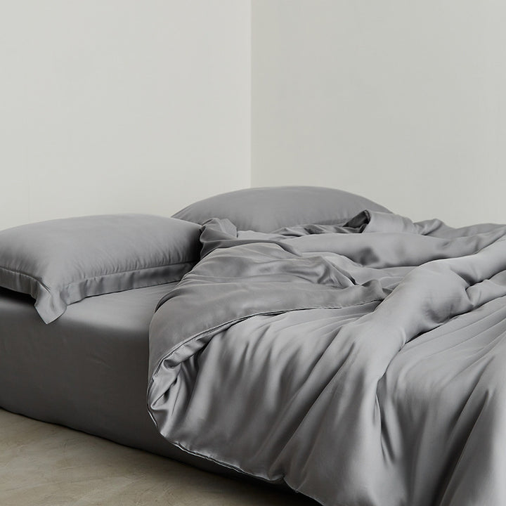 Luxus-Baumwollsatin-Bettgarnitur mit seidig-weichem Soft-Touch und Hotelverschluss