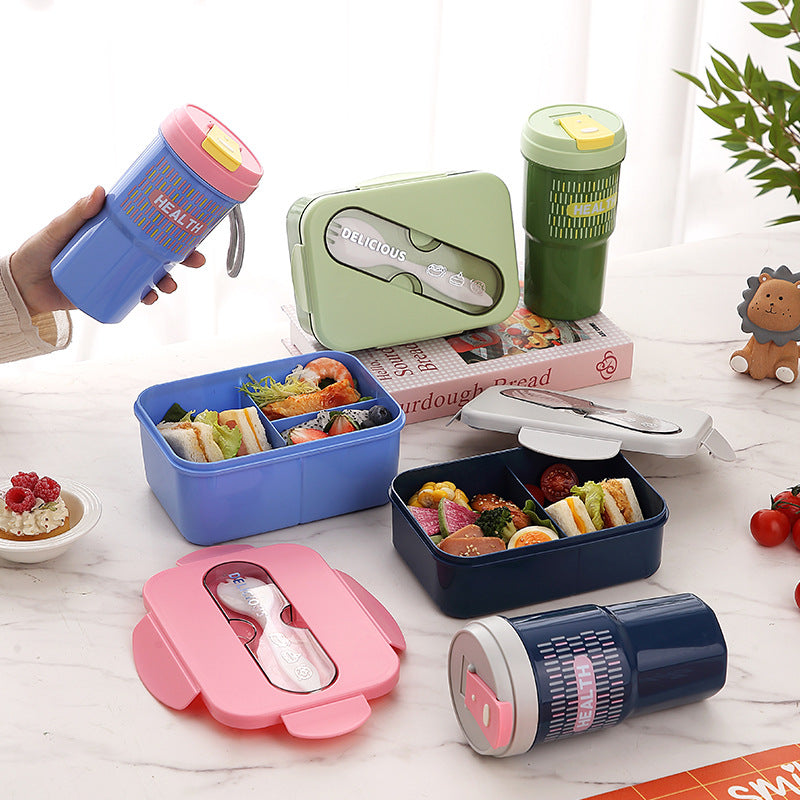 Mehrfachfach-Bento-Box zur Lebensmittelaufbewahrung mit luftdichtem Deckel