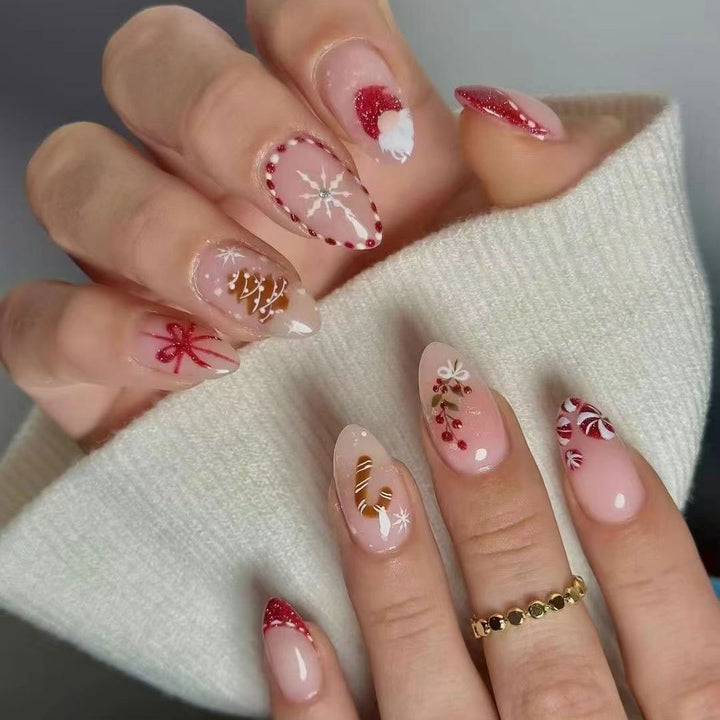 Kreatives Feiertags-Nailart-Set