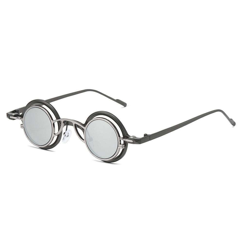 Modebewusste runde Sonnenbrille Karnz