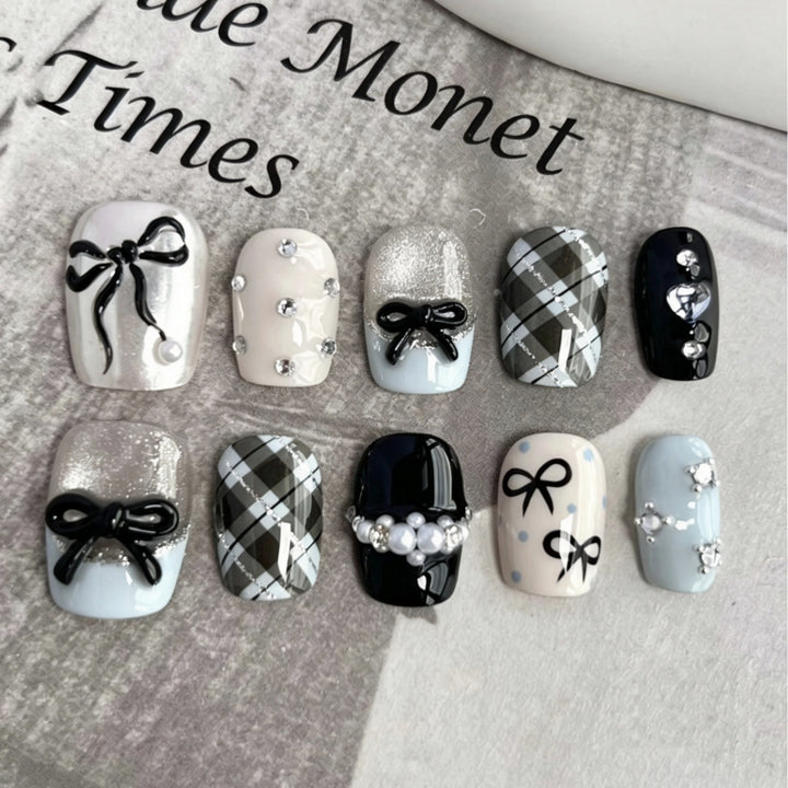 Stylisches und dekoratives Press-On-Nagelset