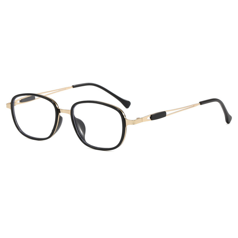 Modische Sonnenbrille mit Quadratischem Rahmen und Schmalem Metallgestell Karnz