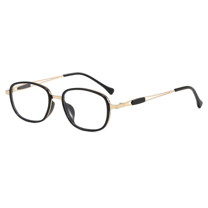 Modische Sonnenbrille mit Quadratischem Rahmen und Schmalem Metallgestell Karnz