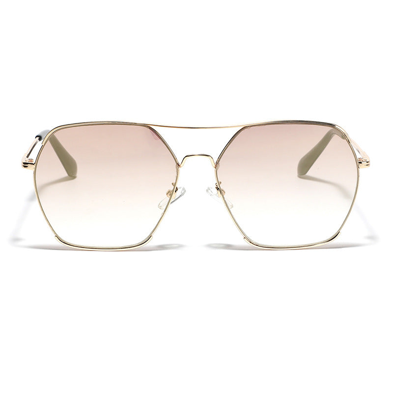 Damen oversized fashion Sonnenbrille mit elegantem Metallrahmen Karnz