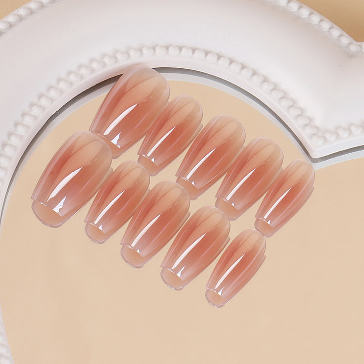 Elegantes Press-On-Nagelset mit natürlichem Finish Karnz