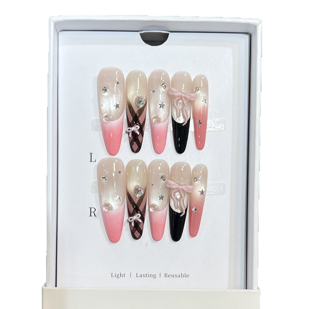 Premium Dekorative Stiletto Drucknagelset Karnz