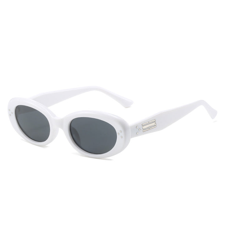 Retro-inspirierte ovale Sonnenbrille Karnz