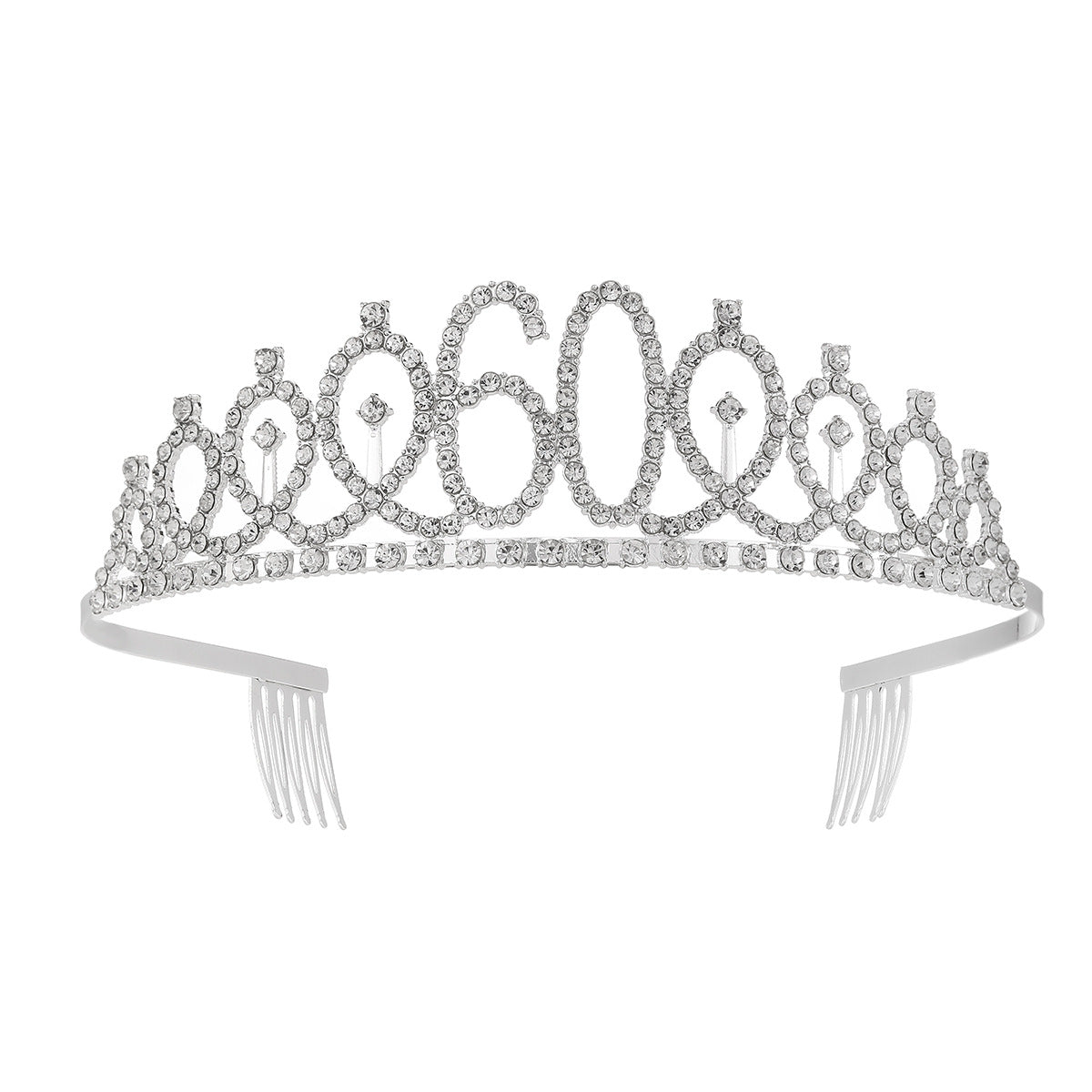 Damen Kristallverzierte Tiara mit elegantem Design Karnz