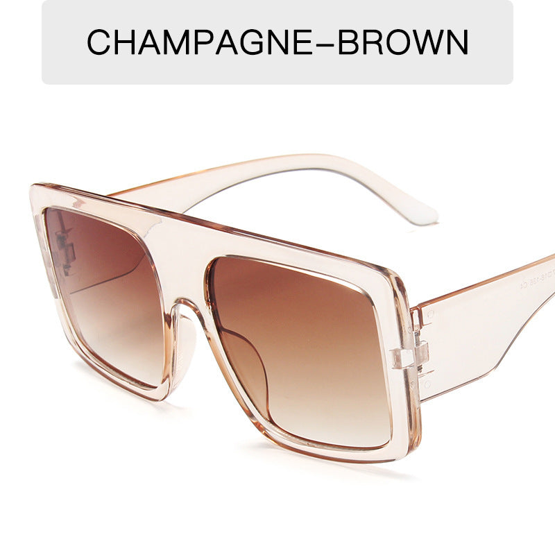 Damen oversized Sonnenbrille mit markantem Leopardenmuster Karnz