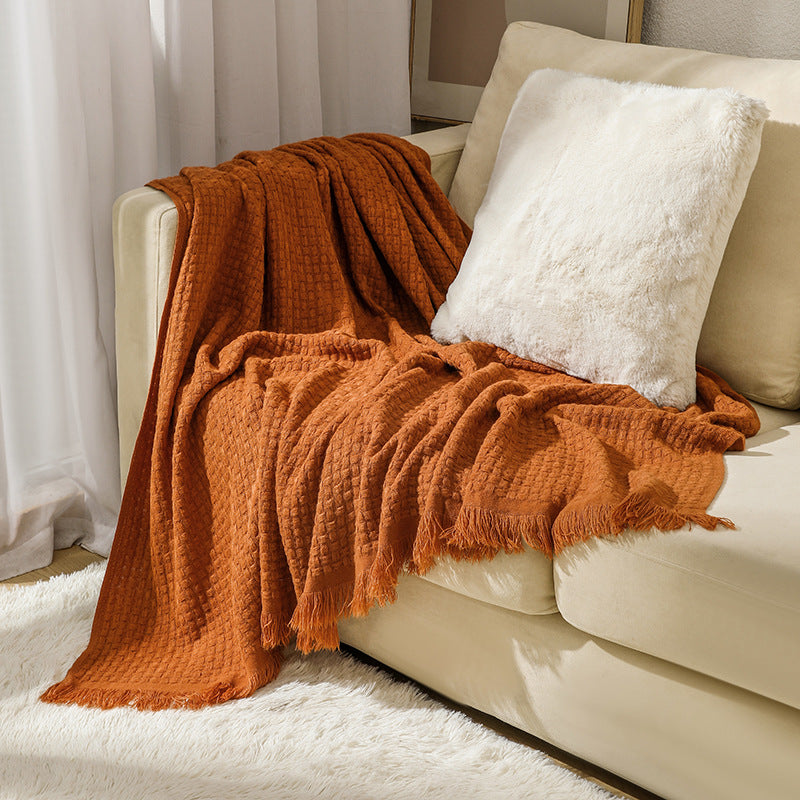 Gemütliche dekorative Wurfdecke